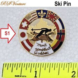 Buy one get one FREE, New Vintage Mont Tremblant Ski Pin